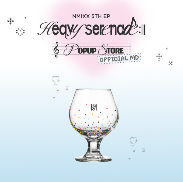 NMIXX - HEAVY SERENADE POP UP STORE OFFICIAL MD GOBLET GLASS - COKODIVE