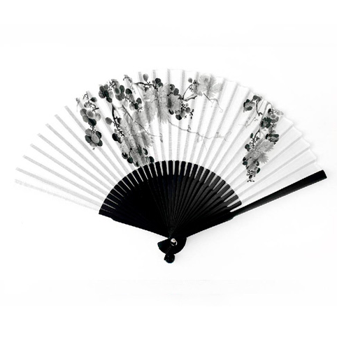 GARDEN OF OJUKHEON GRAPE FOLDING FAN (INK) - COKODIVE
