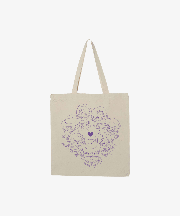 BTS - BTS X DM4 OFFICIAL MD GROUP HEART TOTE BAG - COKODIVE