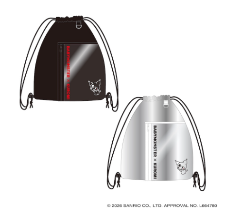 BABYMONSTER - BABAYMONSTER X KUROMI JAPAN OFFICIAL MD GYM SACK - COKODIVE