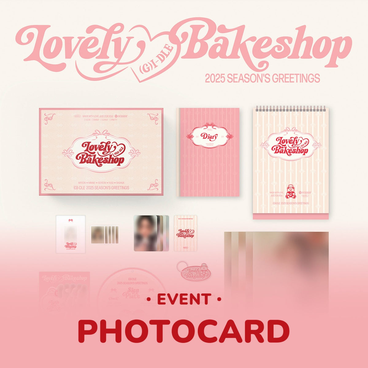 (G)I-DLE LOVELY BAKESHOP 225 SEASON&#39;S GREETINGS WITHMUU GIFT - COKODIVE