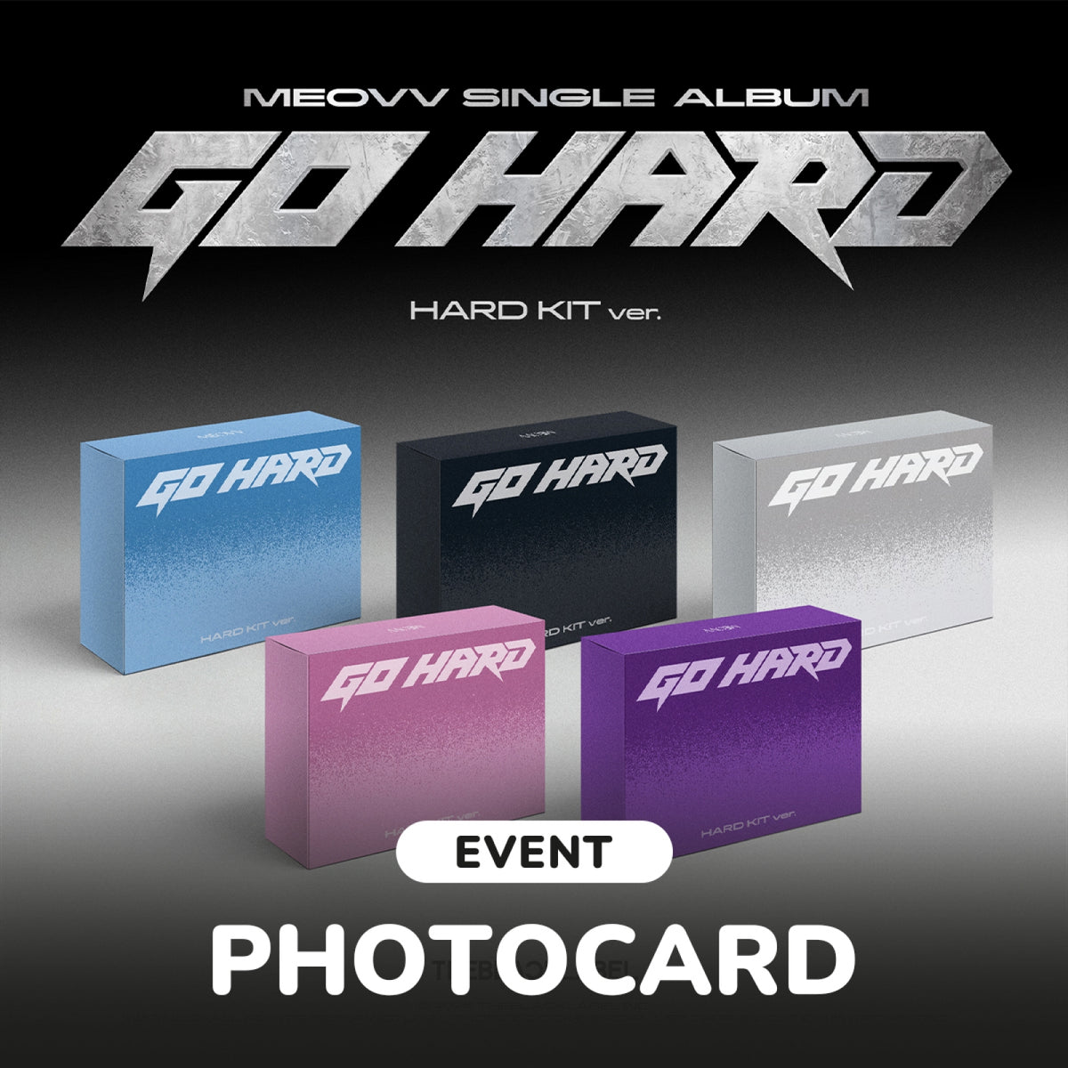 MEOVV - GO HARD SINGLE ALBUM WITHMUU GIFT HARD KIT VER RANDOM - COKODIVE