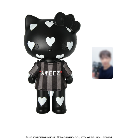 ATEEZ - ATEEZ X HELLO KITTY POP UP OFFICIAL MD HEART FIGURE (WITH T-SHIRT & PHOTOCARD 1EA) - COKODIVE