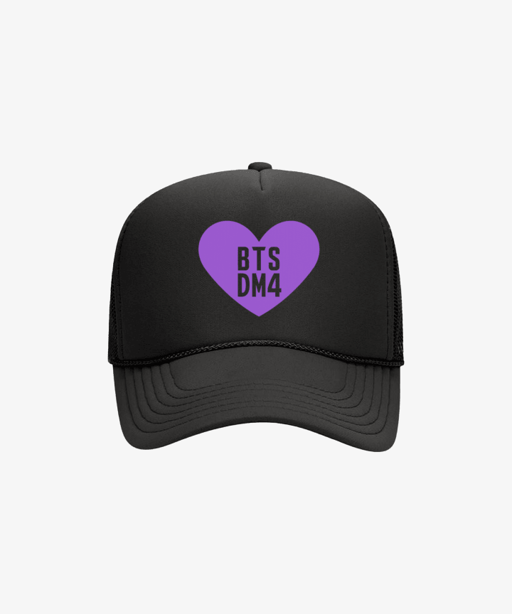 BTS - BTS X DM4 OFFICIAL MD HEART TRUCKER HAT - COKODIVE