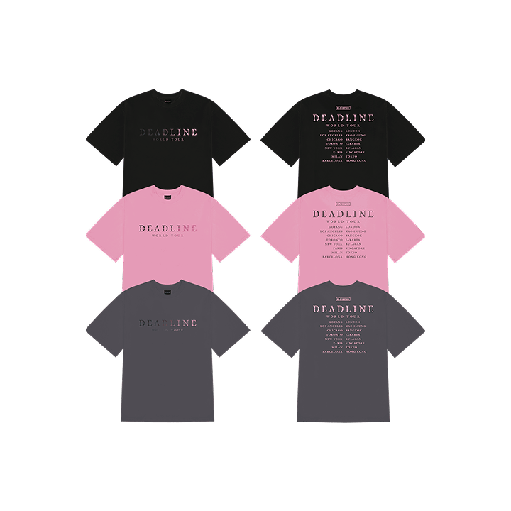 BLACKPINK - DEADLINE WORLD TOUR IN SEOUL OFFICIAL MD HEAT REACTIVE T-SHIRT - COKODIVE