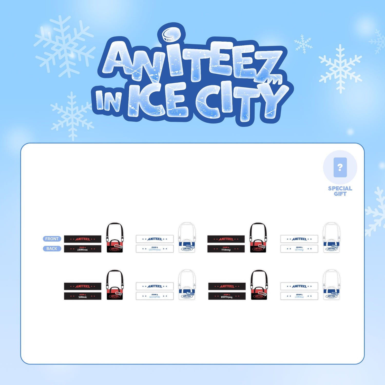 ATEEZ - ATEEZ X ANITEEZ IN ICE CITY OFFICIAL MD HOCKEY CLUB MASCOT SET