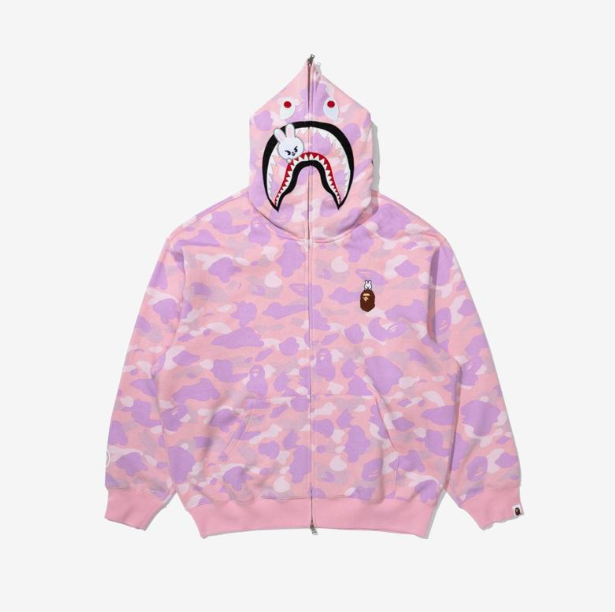 STRAY KIDS - BAPE X STRAY KIDS COLLABORATION OFFICIAL MD SHARK FULL ZIP HOODIE M (LEE KNOW) - COKODIVE
