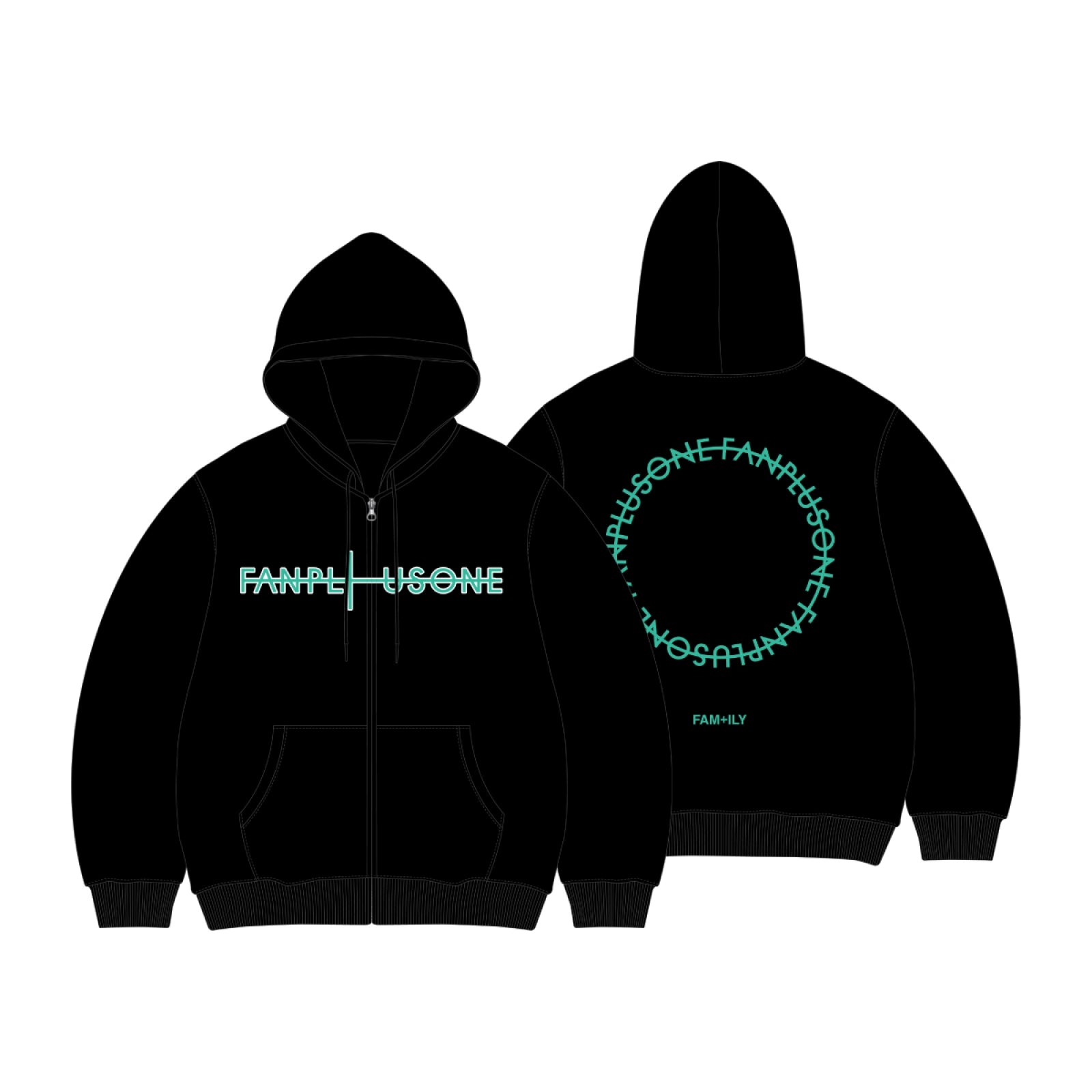 G-DRAGON - FAM+ILY : FAMILY : FAM I LOVE YOU 2026 'FAM' MEETING OFFICIAL MD HOODIE ZIP UP - COKODIVE