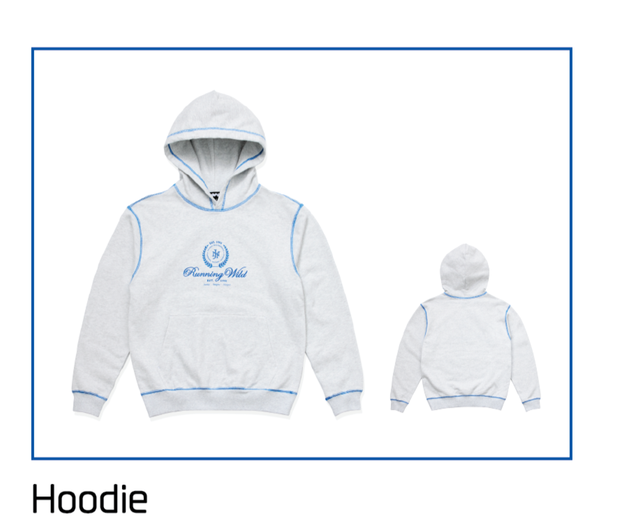 BTS JIN - HAPPY POP-UP : RUNNING WILD TO HAPPINESS OFFICIAL MD HOODIE - COKODIVE