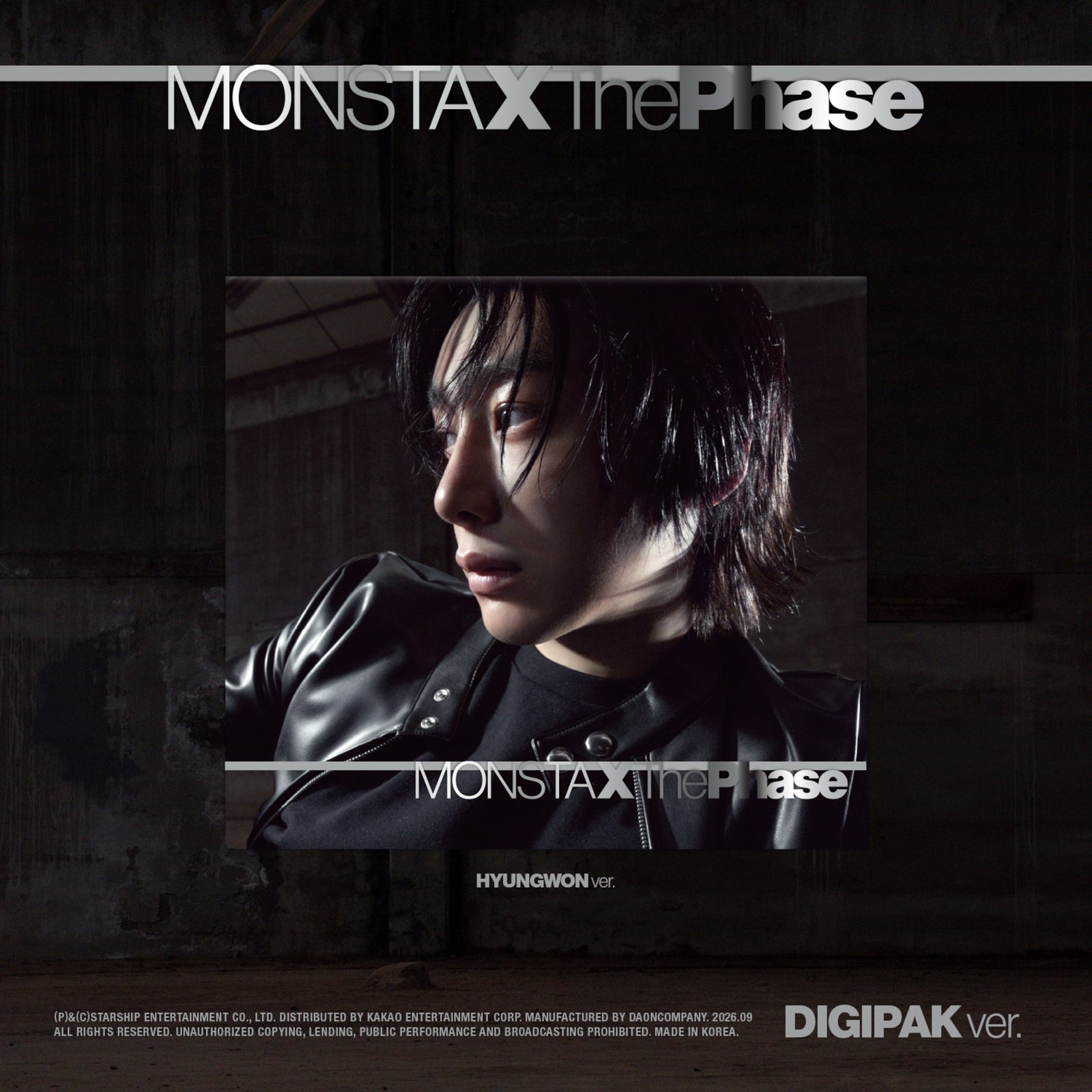 MONSTA X - THE PHASE EP ALBUM STARSHIP GIFT DIGIPACK VER HYUNGWON