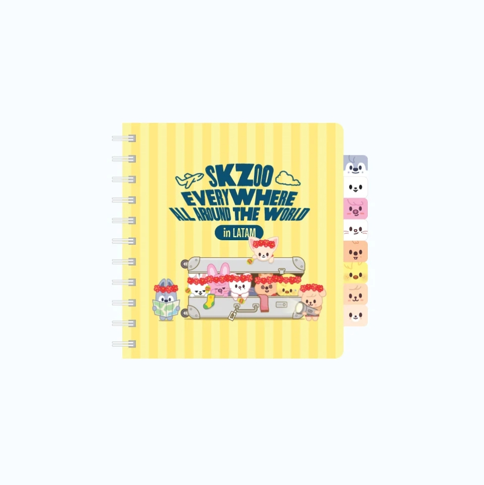 STRAY KIDS - SKZOO EVERYWHERE ALL AROUND THE WORLD GLOBAL POP UP OFFICIAL MD INDEX NOTE - COKODIVE