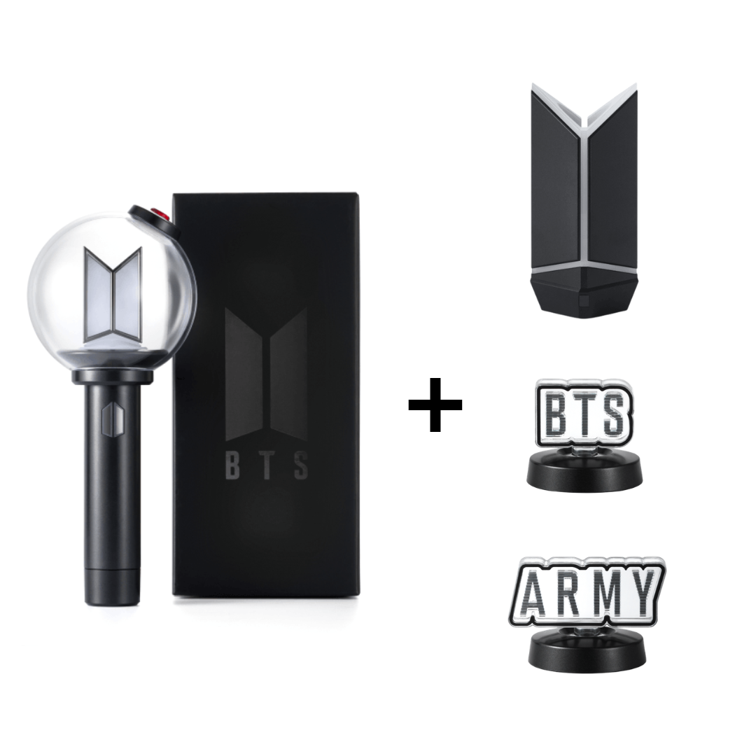 BTS LIGHT STICK VER.4 ALL SET (LIGHT STICK + CRADLE + 2 PARTS[BTS & ARMY]) - COKODIVE