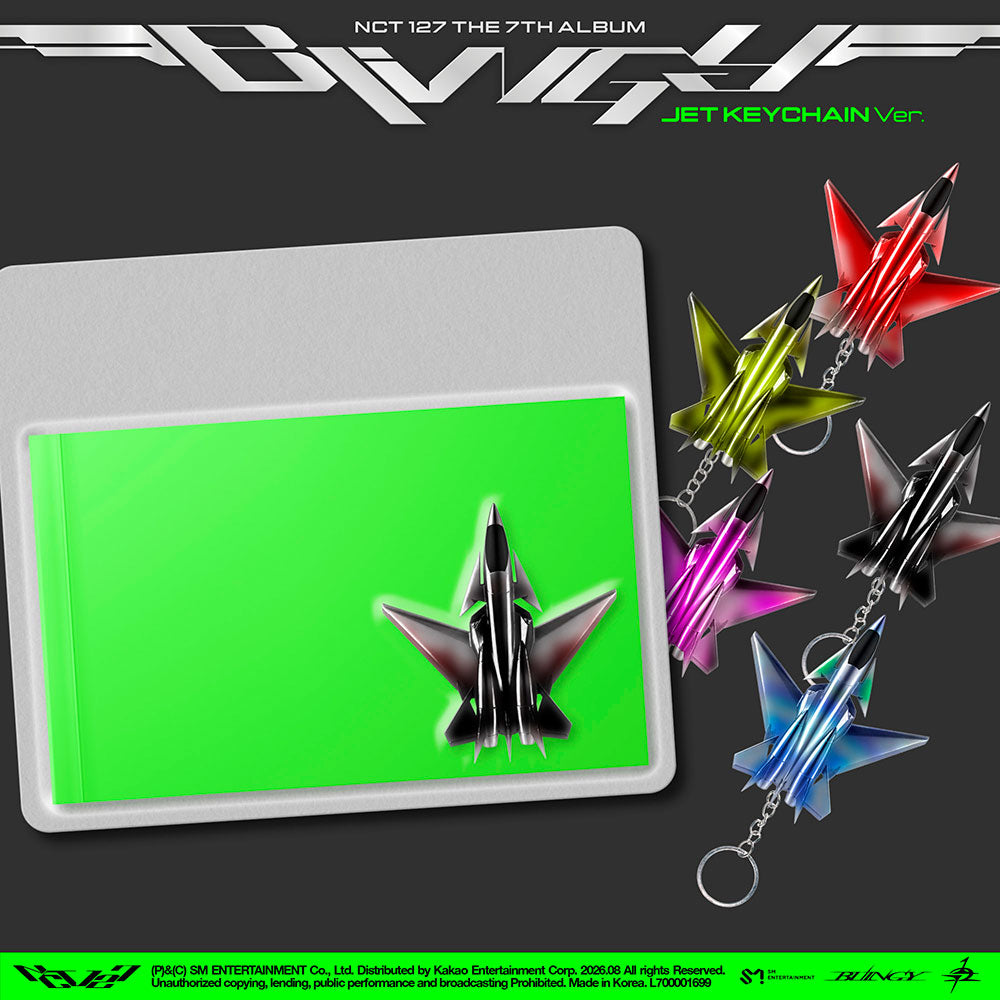 NCT 127 - BLINGY 7TH ALBUM JET KEYCHAIN VER SET - COKODIVE