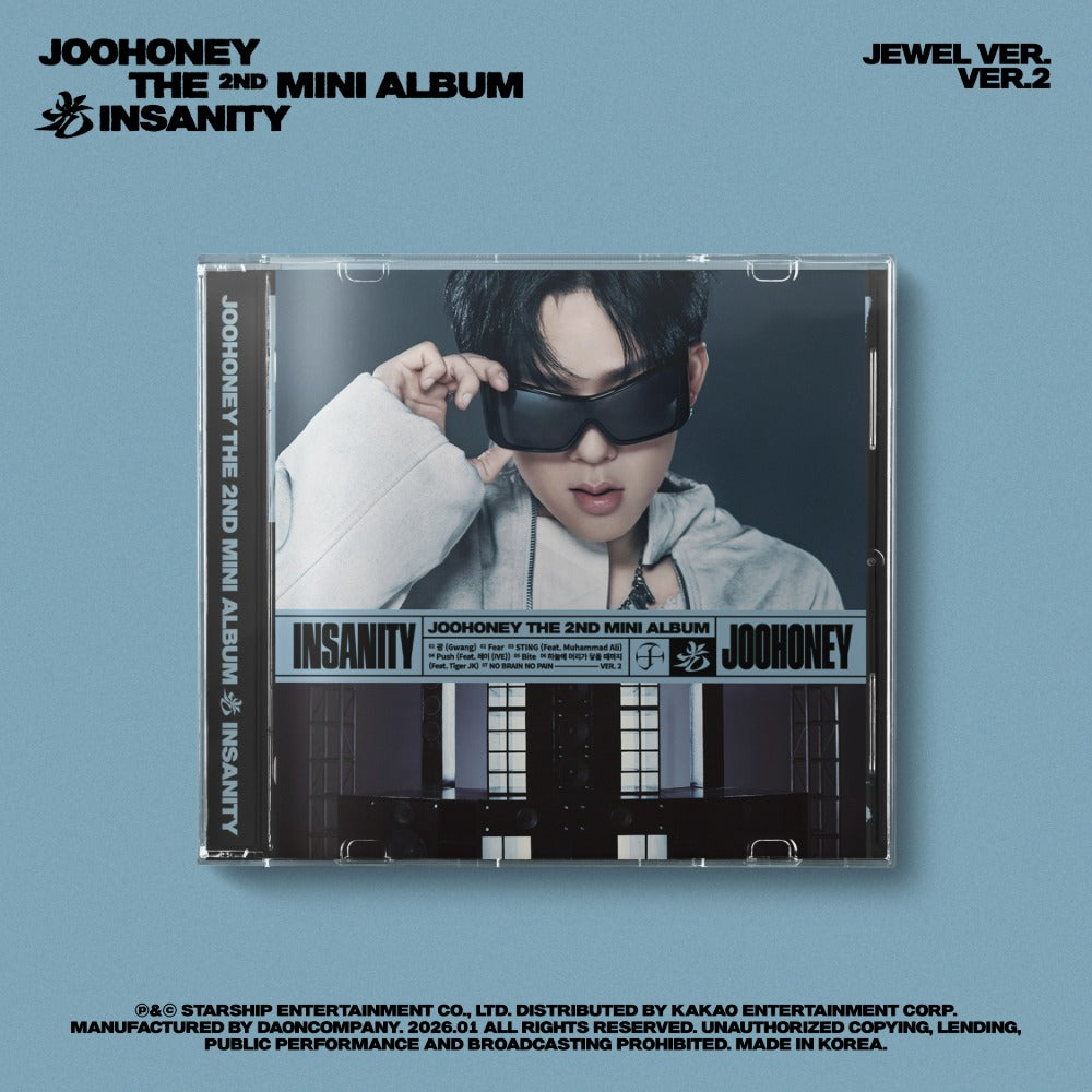 MONSTA X JOOHONEY - INSANITY 2ND MINI ALBUM STARSHIP GIFT JEWEL VER.2 VER