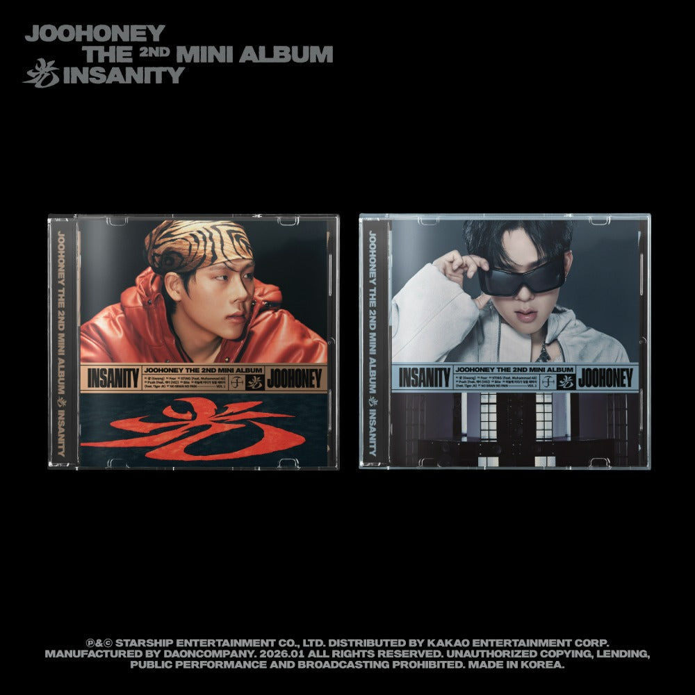 MONSTA X JOOHONEY - INSANITY 2ND MINI ALBUM JEWEL VER SET