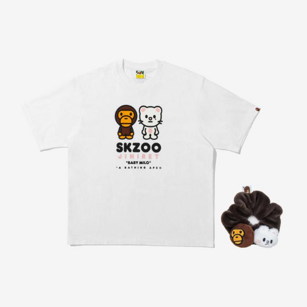 STRAY KIDS - BAPE X STRAY KIDS JINIRET BABY MILO TEE M (HYUNJIN) + SCR