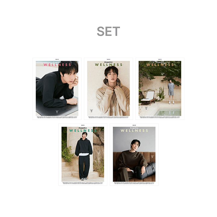 BTS JIN - ESQUIRE WELLNESS BOOK 2026 OCTOBER ISSUE COVER SET