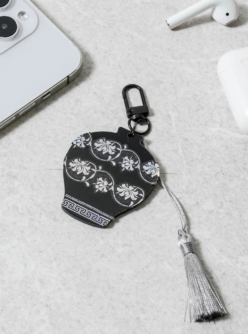 KOREAN TRADITIONAL STICKER DIY KEYRING MOON JAR - COKODIVE