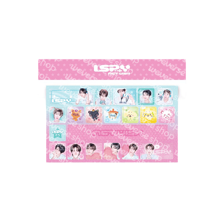 NCT WISH - I SPY POP UP OFFICIAL MD KEYBOARD STICKER - COKODIVE