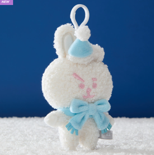 BT21 - SNOWMAN PLUSH KEYRING - COKODIVE