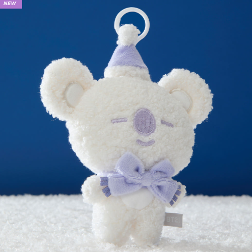 BT21 - SNOWMAN PLUSH KEYRING - COKODIVE