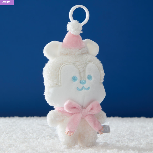 BT21 - SNOWMAN PLUSH KEYRING - COKODIVE