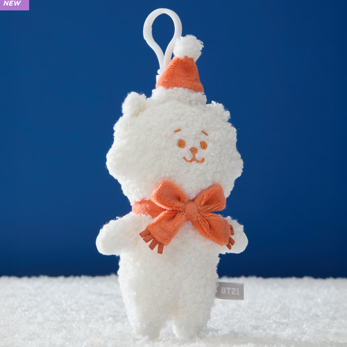 BT21 - SNOWMAN PLUSH KEYRING - COKODIVE
