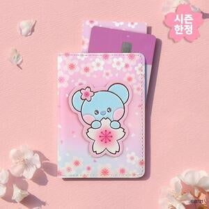 BT21 - CHERRY BLOSSOM LEATHER PATCH CARD CASE KOYA - COKODIVE