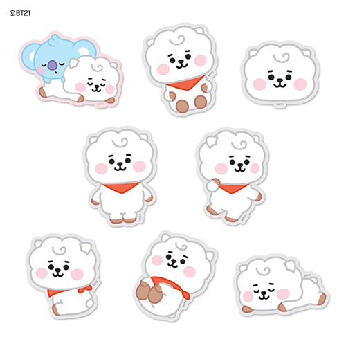 BT21 - BABY BIG STICKER KOYA, RJ, SHOOKY - COKODIVE