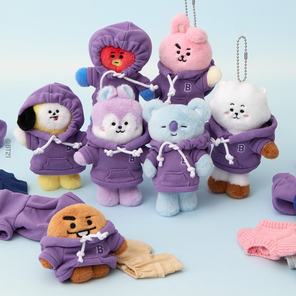 BT21 - PETIT CLOSET PLUSH DOLL KEYRING - COKODIVE