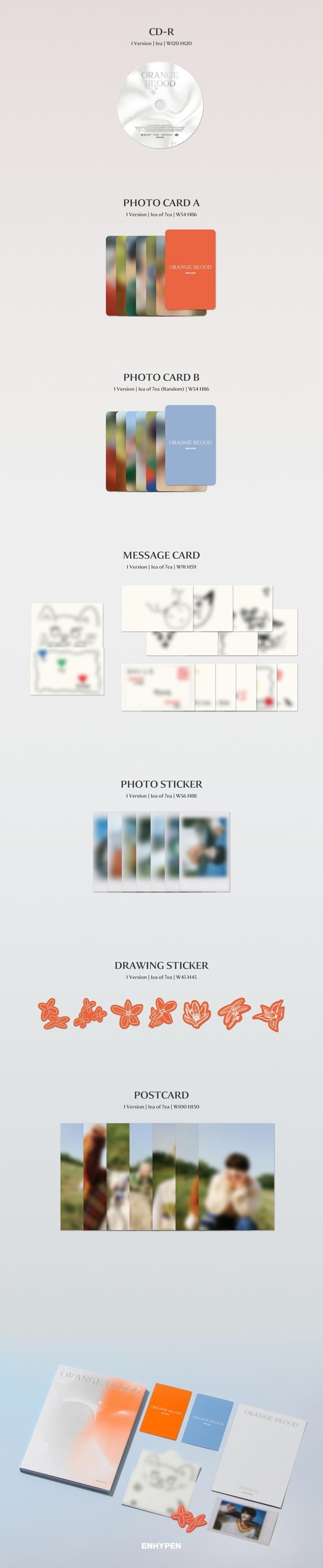 ENHYPEN - ORANGE BLOOD 5TH MINI ALBUM LUCKY DRAW EVENT - COKODIVE