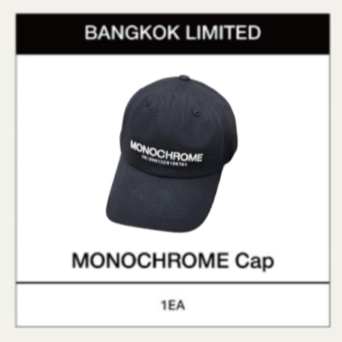 BTS - POP UP : MONOCHROME IN BANGKOK OFFICIAL MD CAP BLACK - COKODIVE