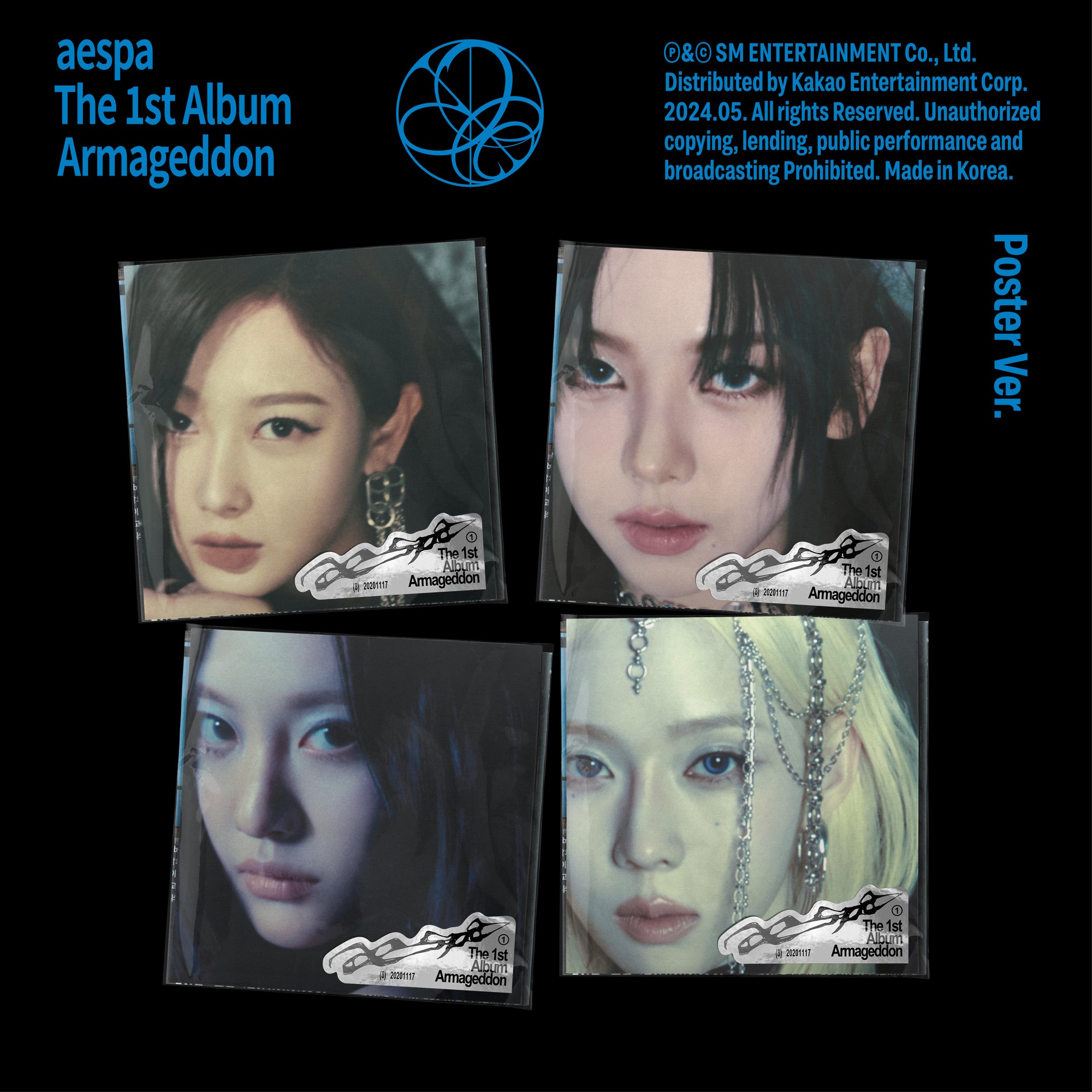 AESPA - ARMAGEDDON 1ST ALBUM POSTER VER. SET - COKODIVE