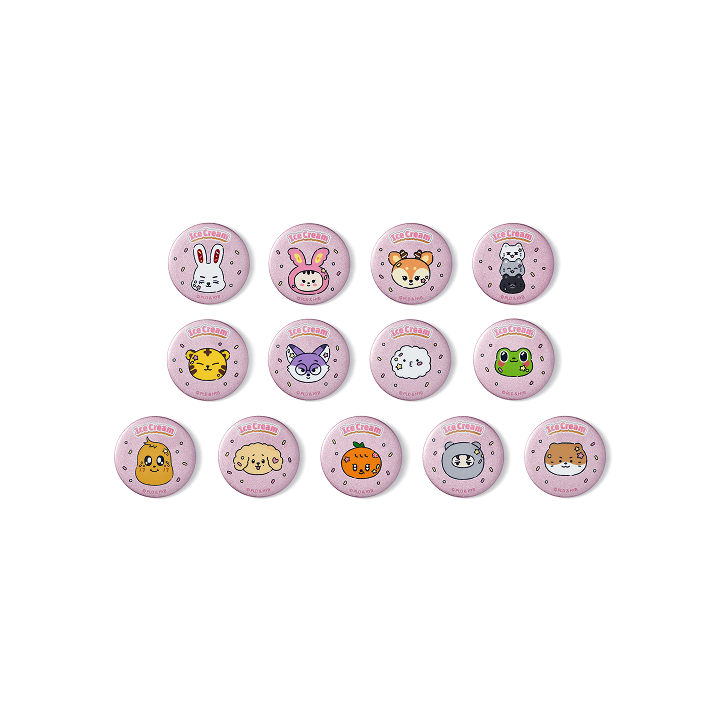 SEVENTEEN - ICE CREAM WITH MINITEEN CHARACTER POP UP OFFICIAL MD LUCKY DRAW (RANDOM CAN BADGE) - COKODIVE