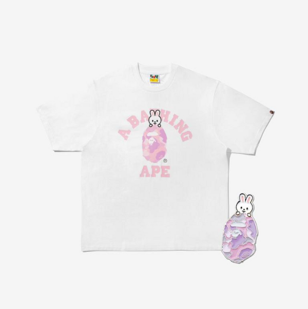 STRAY KIDS - BAPE X STRAY KIDS LEEBIT COLLEGE TEE M (LEE KNOW) + METAL