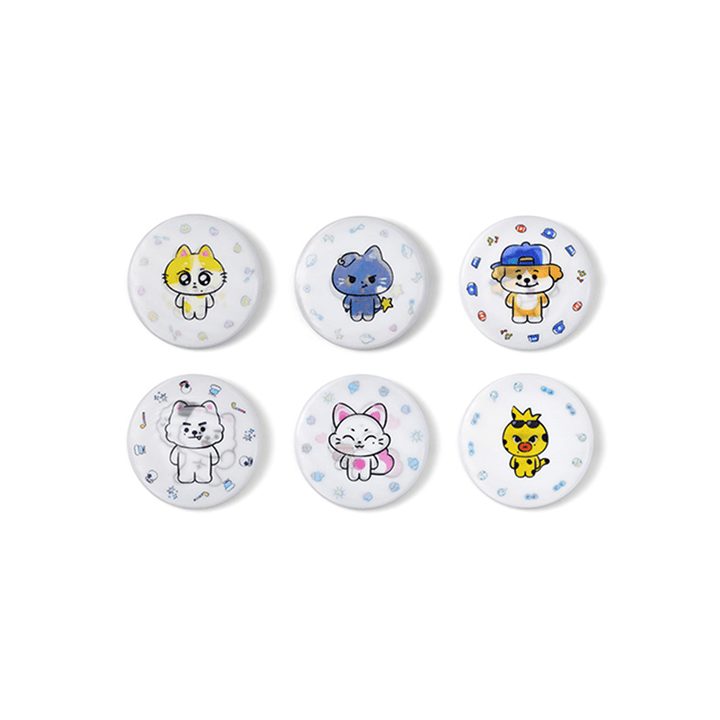 ENHYPEN - INSIDE YOUR POCKET, ENCHIN CHARACTER OFFICIAL MD LENTICULAR CAN BADGE - COKODIVE
