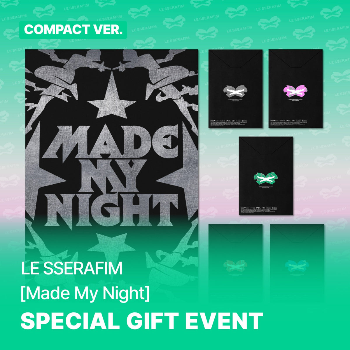 LE SSERAFIM - MADE MY NIGHT 2ND SINGLE ALBUM SOUNDWAVE GIFT COMPACT VER RANDOM - COKODIVE