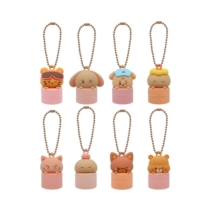 ATEEZ - 8TH ANNIVERSARY EXHIBITION: BLUE DRIFT OFFICIAL MD LIP CAP KEYRING (RANDOM) - COKODIVE