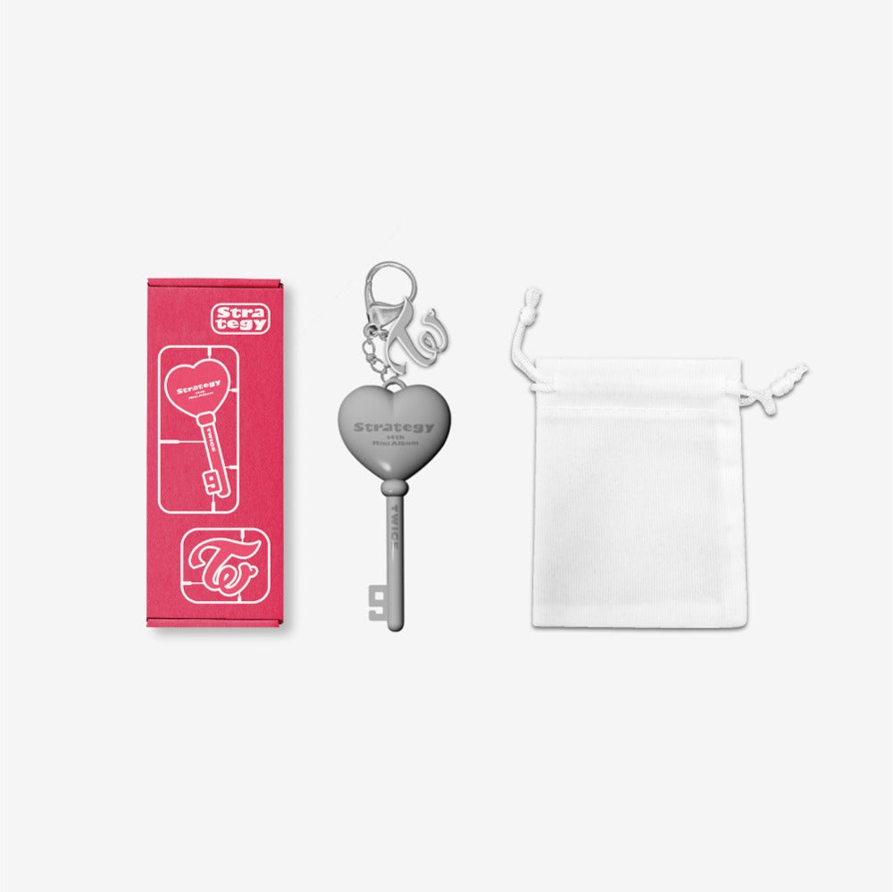 TWICE - STRATEGY POP UP IN SEOUL OFFICIAL MD LOGO KEYRING - COKODIVE