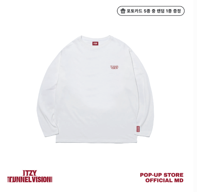 ITZY - TUNNEL VISION POP UP STORE OFFICIAL MD LONG SLEEVE T-SHIRT - COKODIVE