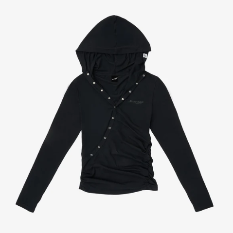 STRAY KIDS - RUN IT JAPAN WOURLD TOUR 2ND LINE UP OFFICIAL MD HOOD LONG SLEEVE T-SHIRT (BLACK) - COKODIVE