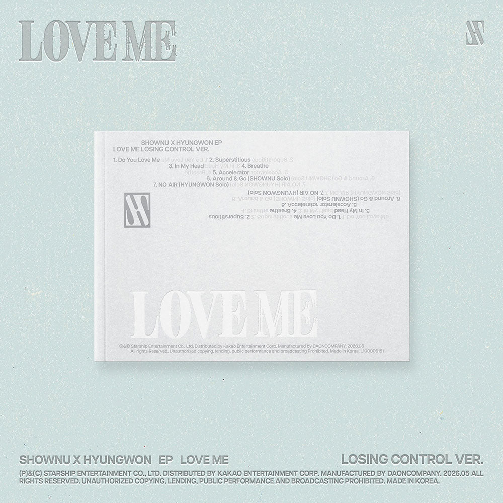 MONSTA X SHOWNU X HYUNGWON - LOVE ME EP ALBUM STARSHIP GIFT LOSING CONTROL VER - COKODIVE