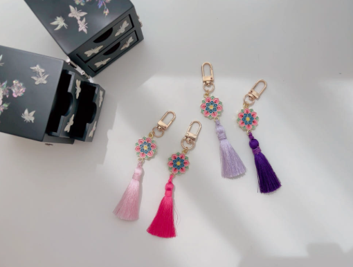 LOTUS PATTERN KEYRING - COKODIVE