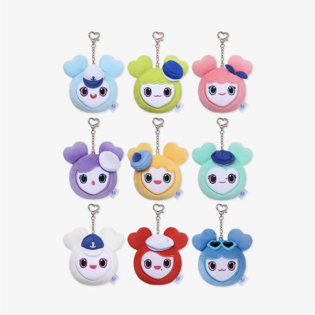 TWICE - THIS IS FOR 2026 WORLD TOUR FINALE IN SEOUL OFFICIAL MD LOVELY FACE KEYRING MARINE VER - COKODIVE