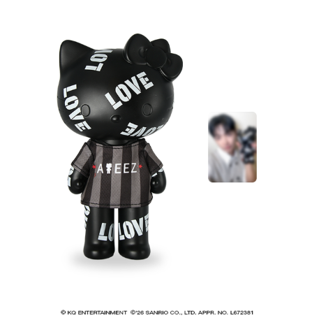 ATEEZ - ATEEZ X HELLO KITTY POP UP OFFICIAL MD LOVE FIGURE (WITH T-SHIRT & PHOTOCARD 1EA) - COKODIVE