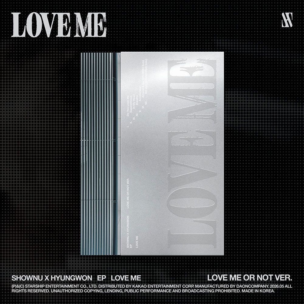 MONSTA X SHOWNU X HYUNGWON - LOVE ME EP ALBUM STARSHIP GIFT LOVE ME OR NOT VER - COKODIVE