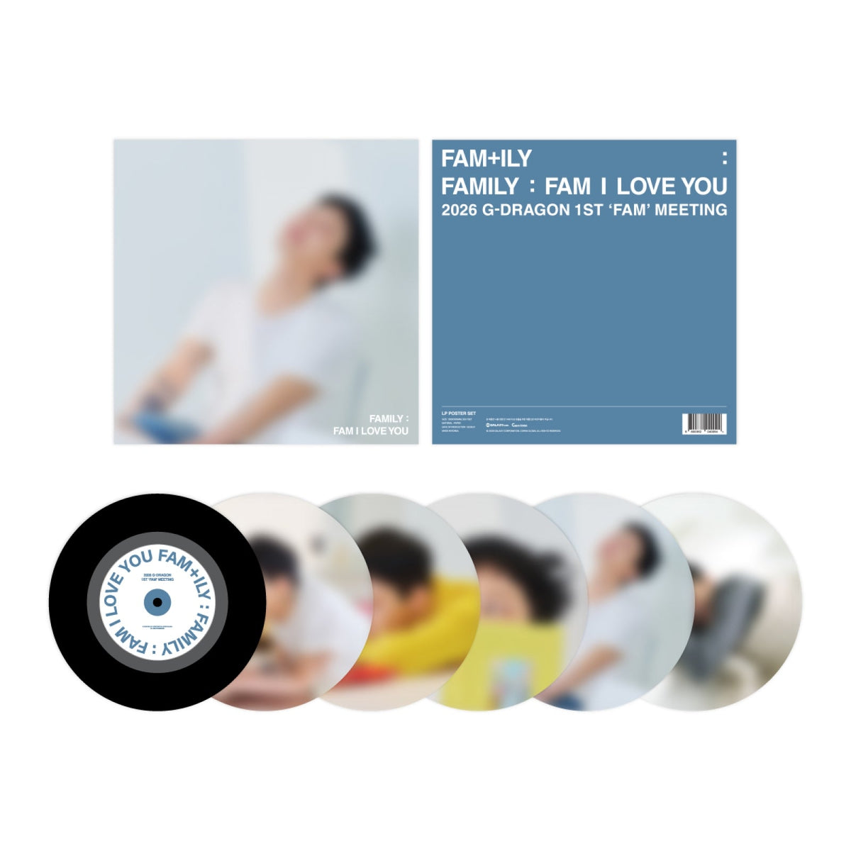 G-DRAGON - FAM+ILY : FAMILY : FAM I LOVE YOU 2026 'FAM' MEETING OFFICIAL MD LP POSTER SET - COKODIVE