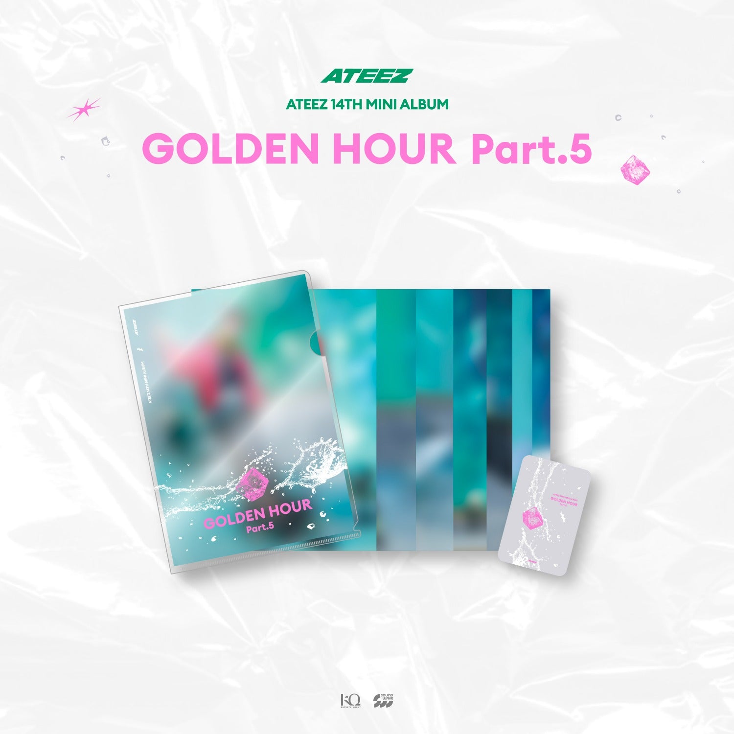 ATEEZ - GOLDEN HOUR : PART.5 POP UP OFFICIAL MD L-HOLDER PHOTO SET - COKODIVE