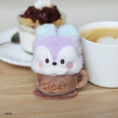 BT21 - MININI PLUSH KEYRING LATTE - COKODIVE
