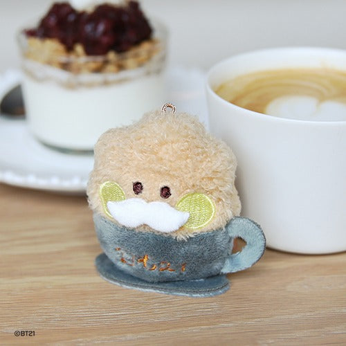 BT21 - MININI PLUSH KEYRING LATTE - COKODIVE